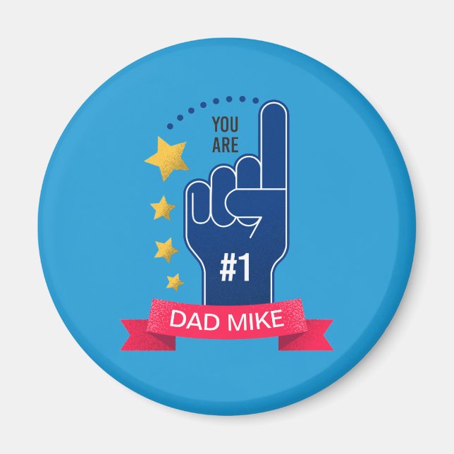 Anpassat namn för personlig Fars dag | Magnet (Framsidan)