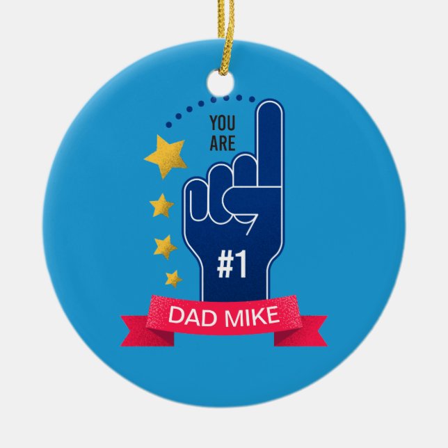 Anpassat namn för personlig Fars dag | Ornament (Framsidan)