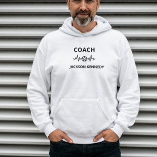 Anpassat namn för personlig fotboll, busstyp hoodie