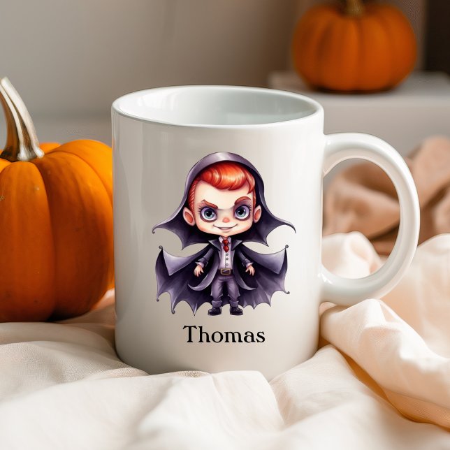 Anpassat namn för personlig Halloween Dracula Kaffemugg (Skapare uppladdad)