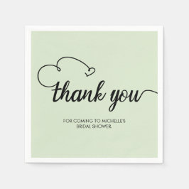 Anpassat namn för personlig Tack Möhippa G Pappersservett