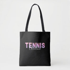 Anpassat namn för personlig Tennis Player Girl Cut Tygkasse