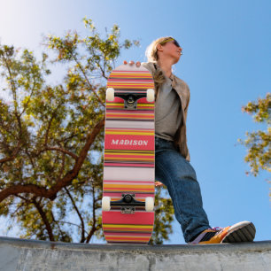 Anpassat namn för Personligen coola Modern Rand Mini Skateboard Bräda 18,5 Cm