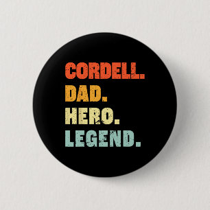 Anpassat namn för Personligen Cordell Pappa Hero L Knapp