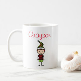 Anpassat namn för Personligen Jul Helgdag Kids Kaffemugg