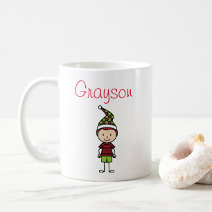 Anpassat namn för Personligen Jul Helgdag Kids Kaffemugg