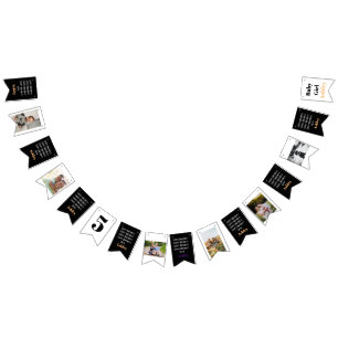 Anpassat namn för personligen Photo Snyggt Modern. Vimplar