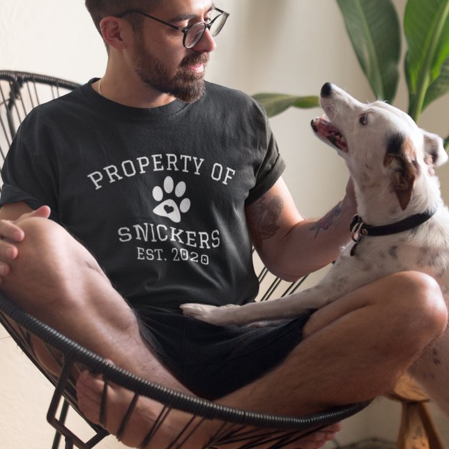 Anpassat namn för Pet Hund Cat egendom T Shirt (Skapare uppladdad)