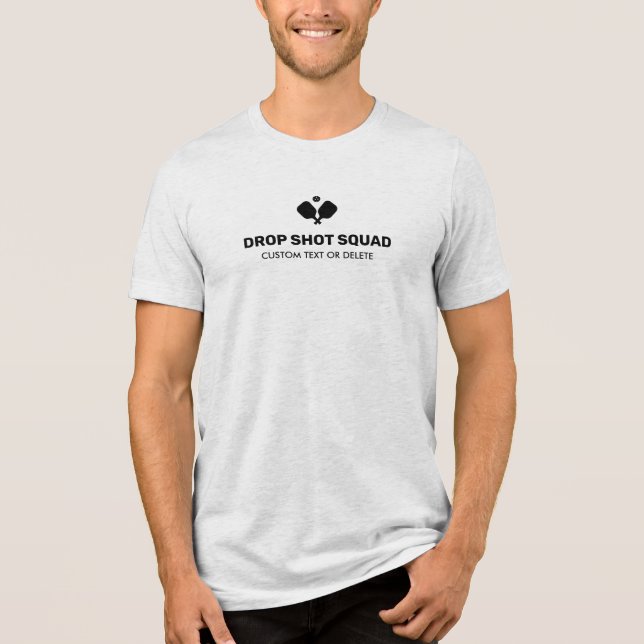 Anpassat namn för Pickleball Klubb-team, text T Shirt (Framsida)