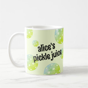 Anpassat namn för Pickleball Player Gift-Grönten Kaffemugg