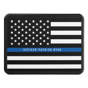 Anpassat namn för polisens tunna blå linje, amerik dragkroksskydd