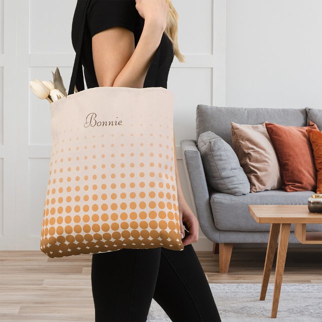 Anpassat namn för Polka dots för övertoning av tre Tygkasse (Skapare uppladdad)