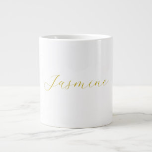 Anpassat namn för Professionellen guld Färg Callig Jumbo Mugg