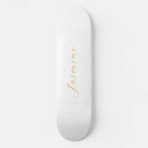Anpassat namn för Professionellen guld Färg Callig Mini Skateboard Bräda 18,5 Cm