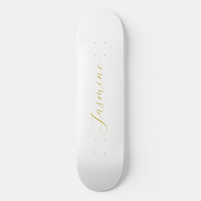 Anpassat namn för Professionellen guld Färg Callig Mini Skateboard Bräda 18,5 Cm (Framsida)