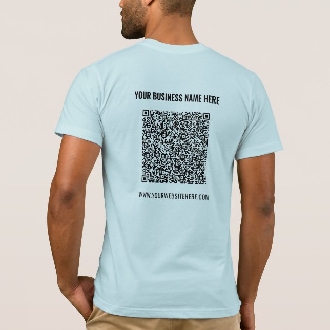 Anpassat namn för QR-kodsökning - webbplats T-Shir T Shirt (Baksida)