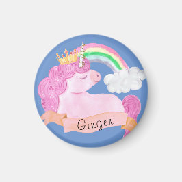 Anpassat namn för 🌈 Rainbow Unicorn Magnet