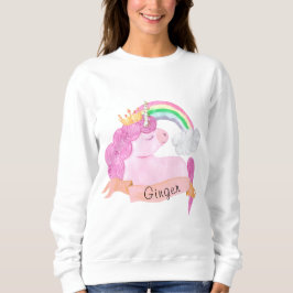Anpassat namn för 🌈 Rainbow Unicorn T Shirt
