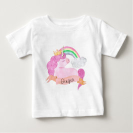 Anpassat namn för 🌈 Rainbow Unicorn T Shirt