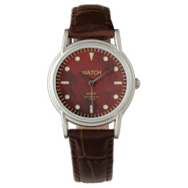Anpassat namn för Red Jasper Jade Dial Armbandsur