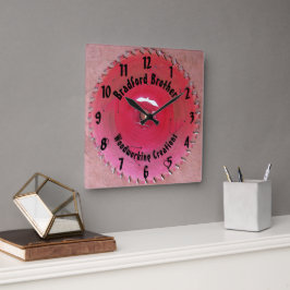 Anpassat namn för Red Saw-blad för träbearbetning  Fyrkantig Klocka