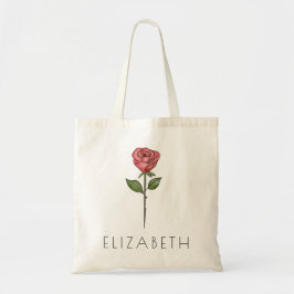 Anpassat namn för ro June Birkelblomma Tygkasse