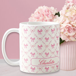 Anpassat namn för Rosa av coquette Kaffemugg