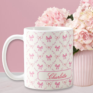 Anpassat namn för Rosa av coquette Kaffemugg