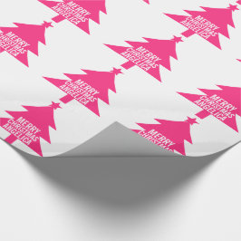 Anpassat namn för rosa Julgran God jul Presentpapper