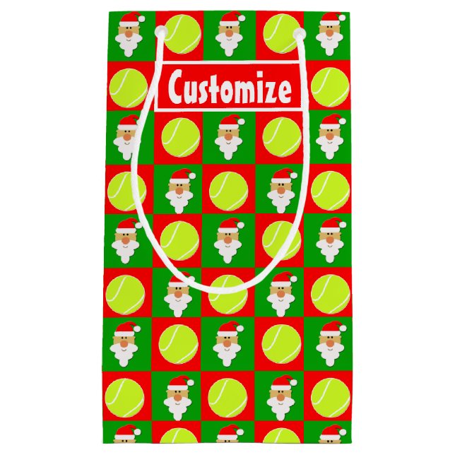 Anpassat namn för Santa Tennis Player/jultomte (Framsidan)