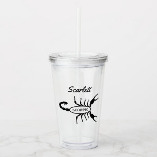 Anpassat namn för Scorpio Black Scorpion-Stjärntec Take Away Mugg