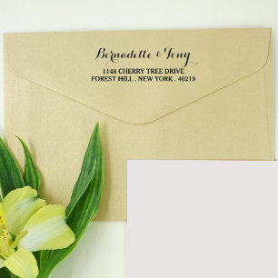 Anpassat namn för snyggt och Adress-självkontroll Självfärgande Stämpel