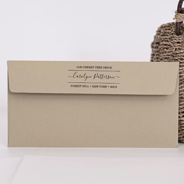 Anpassat namn för snyggt och Adress-självkontroll  Självfärgande Stämpel (Skapare uppladdad)