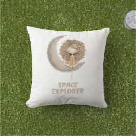 Anpassat namn för Space Explorer Fairy Måne Person Kudde
