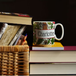 Anpassat namn för Spices mönster Kaffemugg