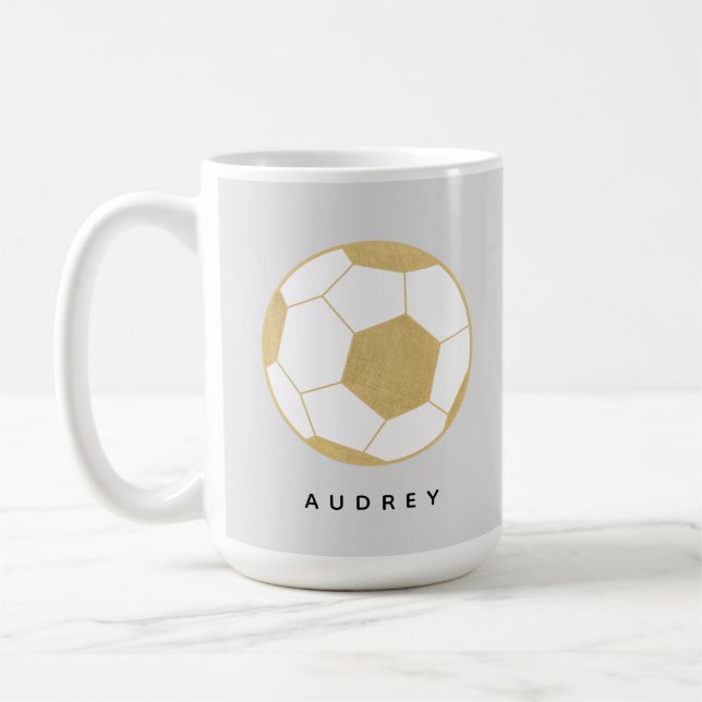 Anpassat namn för sportsport Guld Kaffemugg (Vänster)
