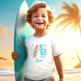 Anpassat namn för surfa Summer Beach Boy T Shirt