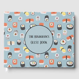 Anpassat namn för Sushi Nigiri Sashimi Maki Roll Gästböcker