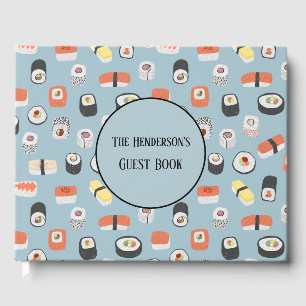 Anpassat namn för Sushi Nigiri Sashimi Maki Roll Gästböcker