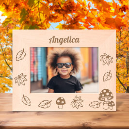 Anpassat namn för svampar i Höst löv Toadstool 7x5