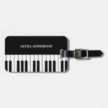 Anpassat namn för svarta och vita pianost