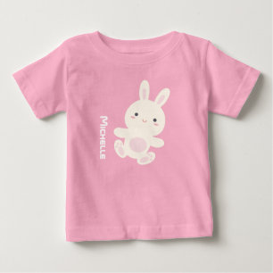 Anpassat namn för Sweet Adsible Cute Bunny Rabbit T Shirt