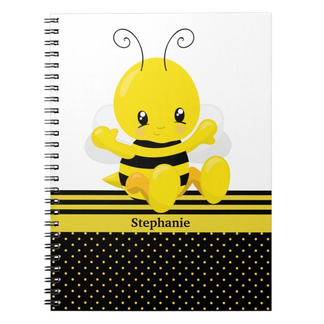 Anpassat namn för Sweet Baby Bee Anteckningsbok (Framsidan)