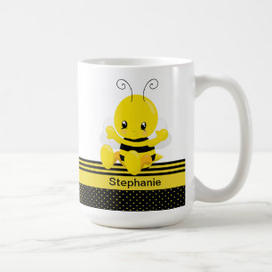 Anpassat namn för Sweet Baby Bee Kaffemugg