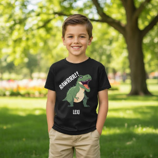 Anpassat namn för T-Rex Dinosaur Tyrannosaurus Rex T Shirt