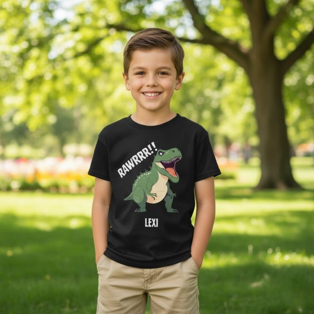 Anpassat namn för T-Rex Dinosaur Tyrannosaurus Rex T Shirt (Skapare uppladdad)