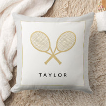 Anpassat namn för Tennis Gift Chic Guld Grått Blac