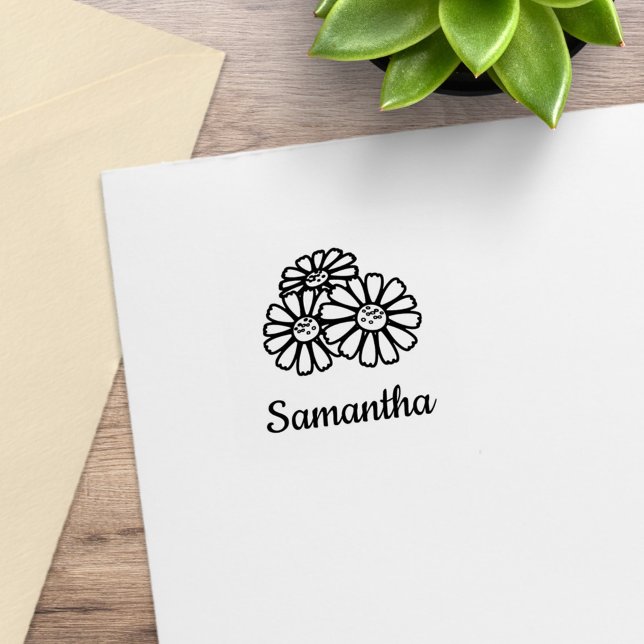 Anpassat namn för tre Daisy Stämpel (Skapare uppladdad)