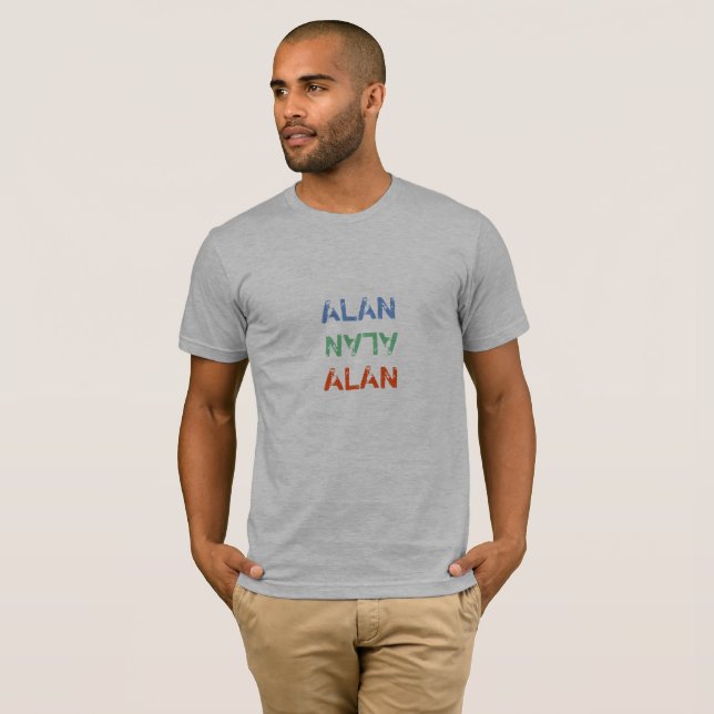 Anpassat namn för typdiagram t-shirt (Hel framsida)