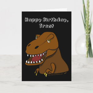 Anpassat namn för Tyrranosaurus Rex Barns födelsed Kort
